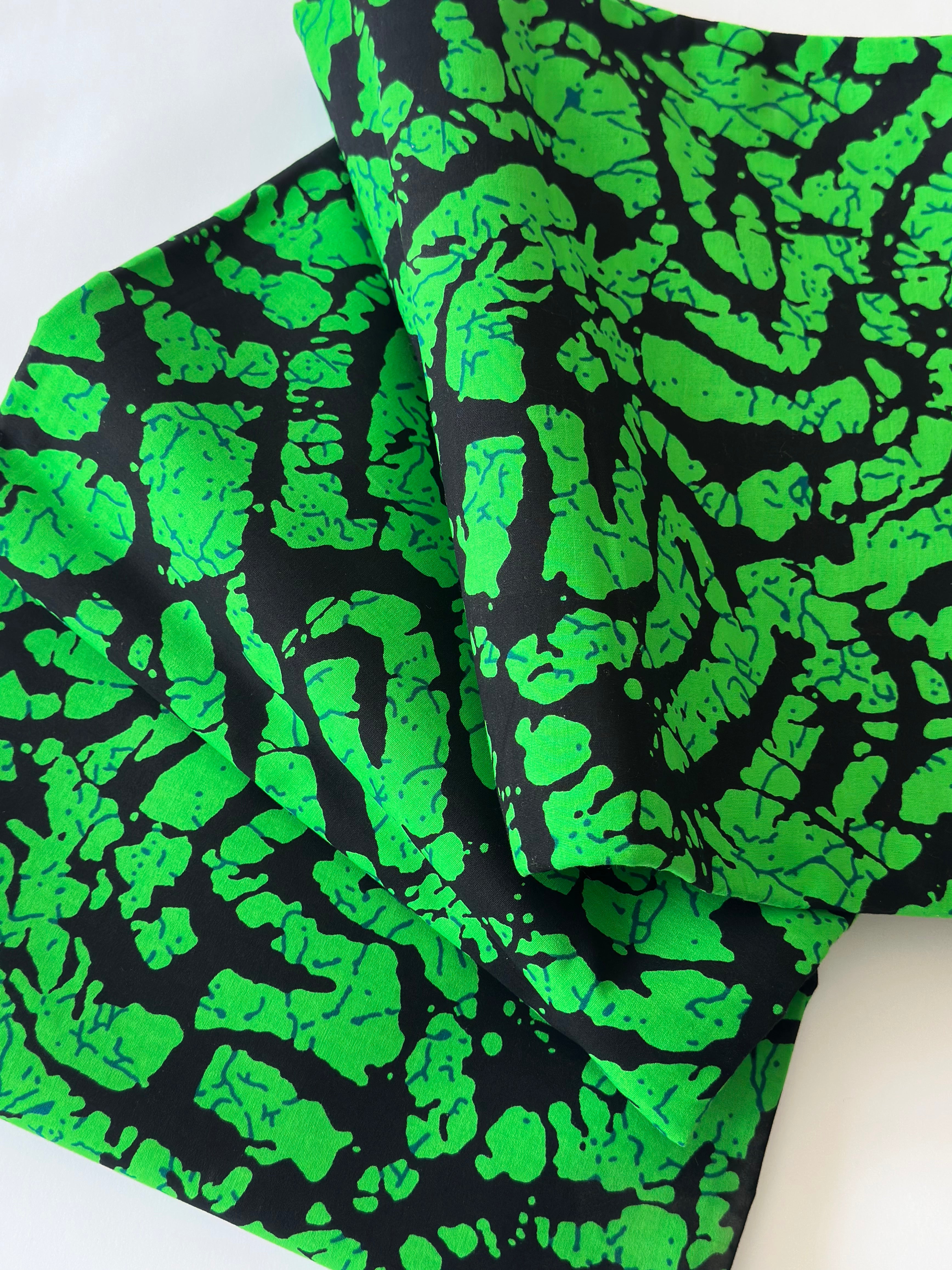 Emerald Abstract Ankara – 6 Yards